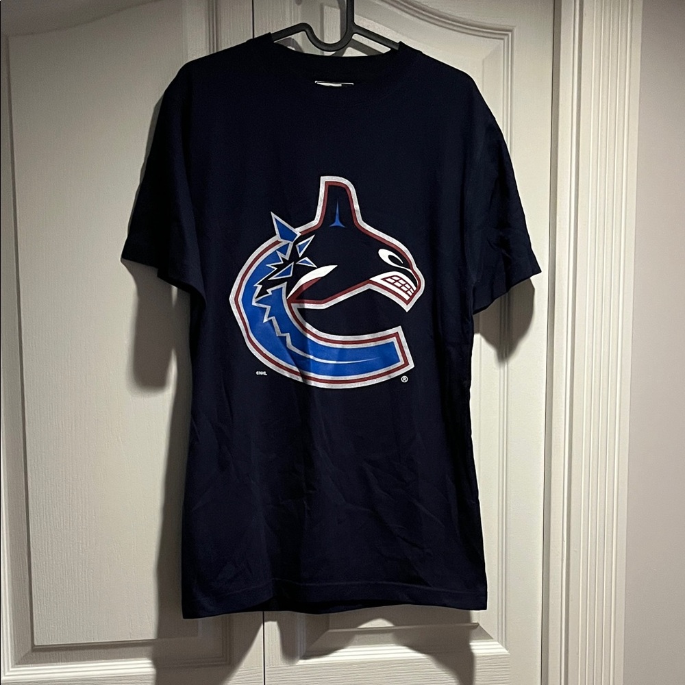 Puma X NHL X Canucks Dark Blue Graphic Tee size S